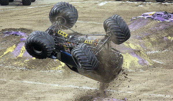 Adam Anderson attempting his new move dubbed "The Adam Bomb" in New Orleans. (Photo By: Jeremy Verret)