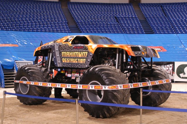 Hitting real life monster truck jumps at Minneapolis Minnesota on