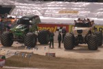 Grave Digger vs. Taz monster truck